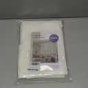 MIULEE 2 Panels Solid Color Sheer Window Curtains Elegant Window Voile Panels/Drapes/Treatment for Bedroom Living Room (54X63 Inches Ivory)