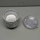 [20 Pack] 5" Disposable Foil Baking Pans with Lids  Round Aluminum Food Containers for Oven Use, Takeout, Storage, and Meal Prep