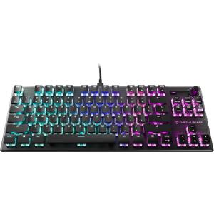 Turtle Beach Vulcan TKL Tenkeyless Linear Mechanical Titan Switch PC Gaming Keyboard with Per-Key AIMO RGB Lighting, Anodized Aluminum Top Plate and Detachable USB-C Cable - Black