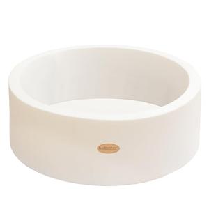 HARBOLLE Baby Ball Pit 35.4" Soft Round Memory Foam Ball Pits NOT Included Balls Indoor Outdoor Playpen for Babies Toddlers Kids Great Gift for Girls Boys, White