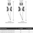 Nuvo Lighting SF76/640 Transitional Mounting Post in Bronze/Dark finish