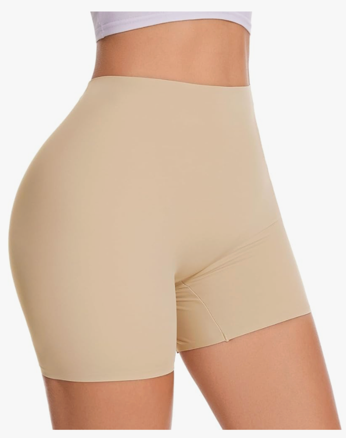 Womens Seamless Shaping Boyshorts Panties Tummy Control Shapewear Underwear Under Dress Shorts, Size 2XL