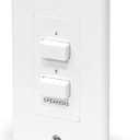 In Wall Speaker Selector Switch - Home Audio 2-Channel A/B Dual Channel Speakers Controller Pod Box - Control and Activates (2) Pair of Indoor or Outdoor Speakers - Pyle PVCS2