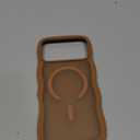 for iPhone 17 Pro Max Case Cute Wavy Matte Brown |Compatible with MagSafe,Color-Matched Lanyard,Military Grade Shockproof,Slim & Durable,Travel-Ready & Stylish