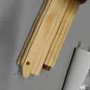 DJAR 63" Wooden Easel Stand for Sign, Dual-use Adjustable Height, Wood Floor Display Easel for Wedding, Welcome Board, Poster, Picture, Photo- Natural