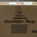 Favoyard Outdoor Rug 5x8 ft Waterproof Reversible Patio Plastic Straw Rugs for Decor Clearance Outside Large RV Camping Area Carpet Mat for Porch Deck Balcony Pool Backyard Picnic Beach Camper Door