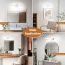 SOLFART 24 inch LED Vanity Lights Brushed Nickel Bathroom Light Fixture Bathroom Vanity Lights Over Mirror Vanity Lighting Fixtures 5 Color Temperature Dimmable Led Light Bar 5CCT