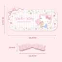 Kuitmor Kawaii Anime Mouse Pad Wrist Rest Support Set - Non-Slip Desk Mat and Memory Foam Bowknot Wrist Rest for Keyboard and Mouse,Perfect for Gaming or Home Office Work - FlowerCat