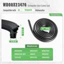 WD08X23476 WD08X20674 Dishwasher Door Gasket Seal Compatible with GE and Hotpoint Dishwasher, Replacement Part WD08X10088 WD08X22094 WD08X23476-40PK 4466530 AP6041569 PS11774412 EAP11774412 PD00040002