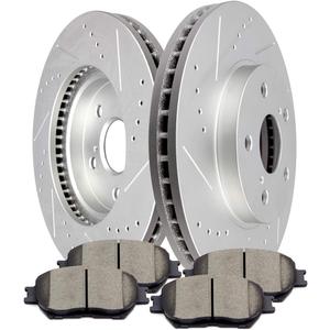Brake Kits,SCITOO Front Discs Brake Rotors and Ceramic Pads fit for 2009-2015 for LEXUS IS250, 2002 2003 2005 2006 for TOYOTA Camry