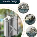 5 Gallon Stainless Steel Water Container for Camping, Leak Proof Stainless Camping Water Can with Filtering Water Guide Pipe/Pressure Relief Valve, Portable Water Tank Jug for Emergency Storage