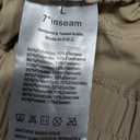 Ksmien Women's 5"/ 7" Athletic Running Shorts Quick Dry Lightweight Workout Gym Shorts with Zipper Pockets UPF 50+ (Beige, L)