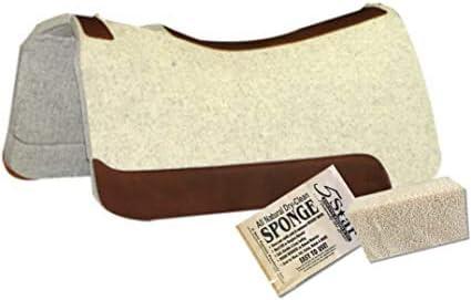 5 Star Equine - 3/4" Thick Western Contoured All Around Saddle Pad 30" x30 - Great for Barrel Racing, Trail Riding & Roping