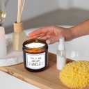 HIWX Best Uncle Scented Candle, Fathers Day Birthday Christmas Gifts for Uncle, Uncle Gifts from Niece, Best Uncle Gifts, Uncle Birthday Lavender,Vetiver, Sandalwood Scented 8oz Holders Candles Jar