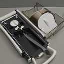 SupMaKin Upgrade Safe Mandoline Slicer, Multi Vegetable Chopper, Potato Slicer, Vegetables Slicer Onion Chopper Fry Cutter, Kitchen Chopping Artifact (GrayWhite)