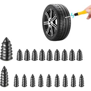 Ohleats 20 PCS Tire Repair Rubber Nail, Self-Service Vacuum Tire Repair Nail Kit, Tire Quick Puncture Repair Tools for Automotive Truck Tractor, Universal Car Accessories (Large&Small, 20 PCS)
