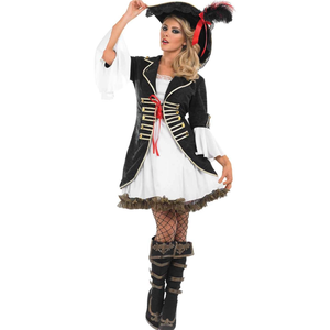 fun shack Pirate Costume Women, Buccaneer Outfit for Adults, Halloween Pirate Attire, Dress Up Party Costume, S