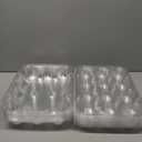 Gencywe (12 Pack x 20 Sets) Stackable Cupcake Carrier with 240 Pack Liners, Plastic Cupcake Boxes Holders for 12 Cupcakes, High Tall Dome Lid Cupcake Containers, Clear Disposable Cupcake Trays