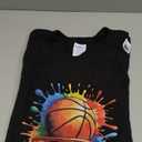 Colorful Basketball Tie Dye Color Splash T-Shirt, Large 