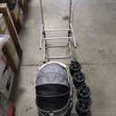 Dog Stroller for Small Medium Dogs Up to 60lbs, 4 Wheels Folding Pet Stroller with Detachable Carrier, Pet Travel Carrier for 2 Dogs & Cats, Storage Basket, Breathable Mesh, Cup Holder, Black