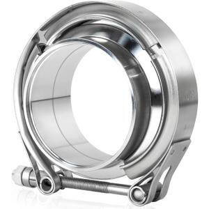 3 inch V Band Clamp, Exhaust V Band Clamp 3 inch with Male Female Flanges 304 Stainless Steel(1pcs)