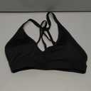 cooki Strappy Sports Bras for Women Wireless Adjustable Straps Criss Cross Back Padded Workout Yoga Bras Backless Crop Top Medium 