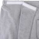 POLYTE Quick Dry Microfiber Bath Towel Body Wrap for Men, One Size (Gray)