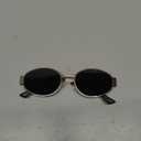 livho 2025 Trendy Oval Sunglasses - Stylish Polarized Shades for Everyday - Retro Metal Frames (Grey/Gold)