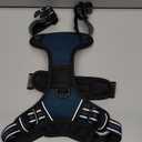 rabbitgoo Dog Harness No Pull with 2 Leash Clips, Adjustable Soft Padded, Reflective Oxford No Choke Pet Vest with Easy Control Handle for Medium Sized Dogs, Blue Coral, M