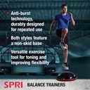SPRI Balance Trainer Dome Shape Half-Exercise Ball with Non-Skid Base Sport (50cm) for Balance Training, Strength Building, Toning, and Improved Flexibility