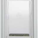 Ideal Pet Products Deluxe Aluminum Pet Door with Telescoping Frame, Super Large, 15" x 20" Flap Size, White