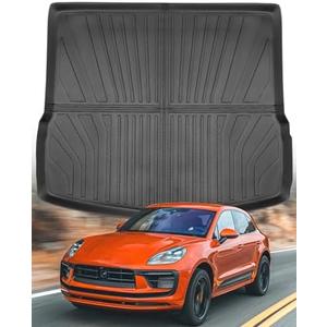 for Porsche Macan 2015-2024 2025 Trunk Mats Cargo Liner All Weather Protector Heavy Duty TPE Waterproof Anti-Slip Car Mats for Porsche Macan 2016 2017 2018 2019 2020 2021 2022 2023 Accessories