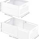 Closet Organizers and Storage, 2 Pack Stackable Storage Drawers, Plastic expandable Closet Storage Bins for Bathroom Kitchen Laundry Room Wardrobe Office