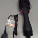 Hair Dryer Brush Blow Dryer Brush in One, Upgraded 4 in 1 Hair Dryer and Styler Volumizer with Negative Ion Anti-frizz Ceramic Titanium Barrel Hot Air Hair Straightener Brush