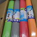 Funtery 3 mm Thin Yoga Mats Bulk, 68 x 24 Inches Lightweight PVC Exercise Mats Non Slip Workout Fitness Pads for Yoga Pilates Stretching Classes Gym Home Studio(Multicolored,8 Pack)