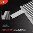 A-Premium Air Conditioning A/C Condenser Compatible with 2019-2021 Ram 1500 3.0L 3.6L 5.7L