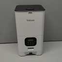 VOLUAS Automatic Cat Feeders - Pet Food Dispenser for Dry Food, Timed Cat Feeder with Desiccant Bag, Programmable Portion Size Control 4 Meals Per Day, 10s Voice Recorder (White Opaque)