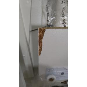 COMHOMA Makeup Vanity Desk with Mirror and Lights, Vanity Table and Chair Set with 4 Drawers and Charging Station, Bedroom Dresser Mirror& Adjustable 3 Color Modes, Storage Shelf, 32In White and Gold