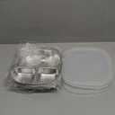 6 Pack Stainless Steel Snack Containers with Lids, Reusable 4 Compartments Bento Boxes Snack Lunch Box for Divided Food Storage Container for Home Travel(Classic)