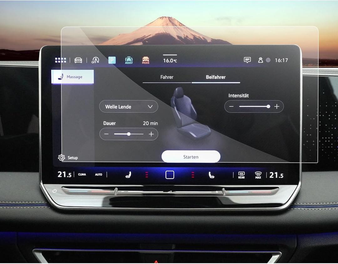 SXCY [2PCS Nano for 2025 2026 VW Tiguan Screen Protector 12.9 Inch for Volkswagen Tiguan 2025 2026 Accessories 2025-2026 Tiguan Navigation Display Touchscreen Protector
