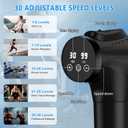 APHERMA Massage Gun, Muscle Massage Gun for Athletes Handheld Electric Deep Tissue Back Massager, Percussion Massage Device for Pain Relief with 30 Speed Levels 9 Heads Black