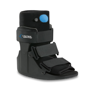 United Ortho Short Air Cam Walker Fracture Boot, Small, Black