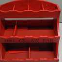 LemonRoad Christmas Hot Chocolate Bar Organizer for Countertop Hot Cocoa Bar Supplies Station 3 Tier Red Wood Storage Box Decorative Chocolate & Cocoa Bars Organizer Gifts for Xmas Holiday Party Decor