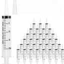 20ml 100Pack Plastic Measuring Syringes with Tip Cap, No-Needle Oral Applicator for Scientific Labs, Pet Feeding, Measurement, Refilling