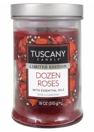 Tuscany™ Limited Edition Scented Jar Candle - Dozen Roses