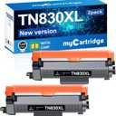 myCartridge Remanufactured Toner Cartridge Replacement for Brother TN830XL TN830 TN-830XL Toner for HL-L2460DW DCP-L2640DW HL-L2405W MFC-L2820DW HL-L2400D HL-L2480DW MFC-L2820DWXL Printer(2 Pack)