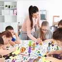 3 x AKEROCK Halloween Coloring Tablecloth Decorations, Halloween Crafts for Kids - Games, Activities, Poster, Gifts, Party Favors for Family or Classroom - 118 x 54 Inches