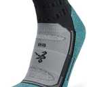 Balega Blister Resist Performance No Show Athletic Running Socks for Men and Women (1 Pair), Grey/Blue, Medium