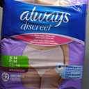 Always Discreet Adult Diapers for Women, Incontinence Underwear, Postpartum Essentials, Disposable Briefs, Max Absorbency, Bladder Leak Protection, Small/Medium, 84ct
