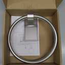 Adhesive Towel Ring, Bathroom Hand Towel Holder SUS304 Heavy Duty Stick On Towel Holder for Kitchen, Brushed Nickel